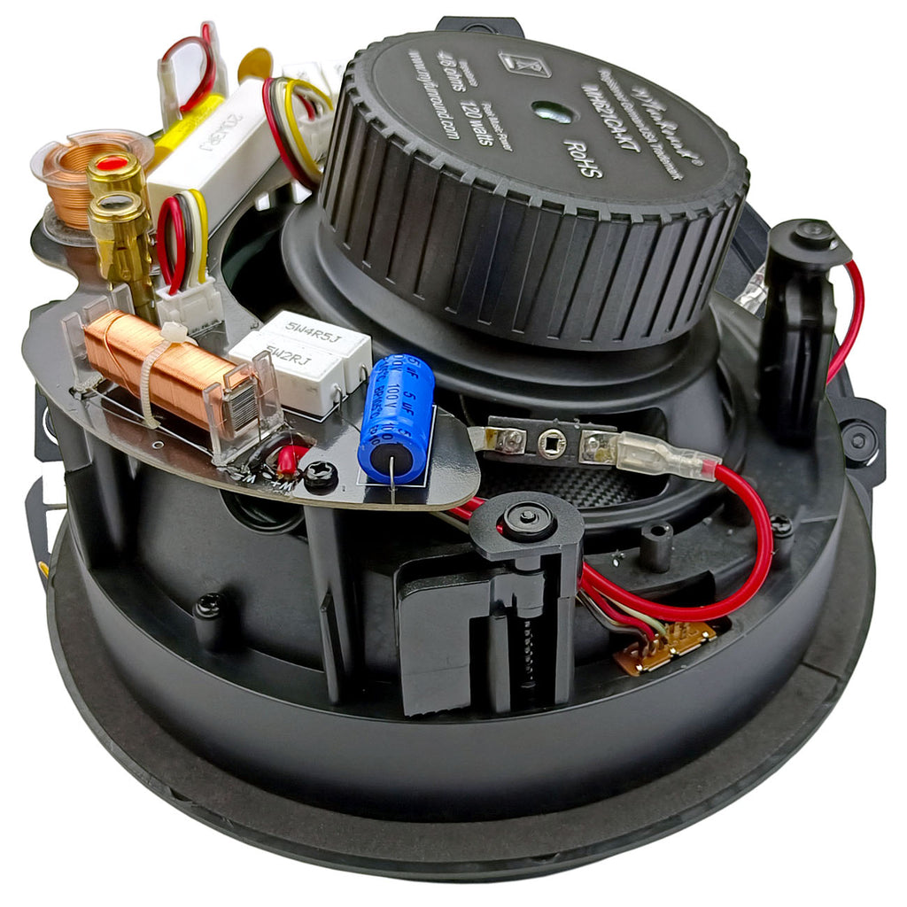 MFR 6.5" Edgeless Angled Ceiling Speaker for Whole House Audio, Home Theater, Indoor/Outdoor, Bath, Kitchen, Covered Porches